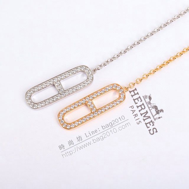 Hermes首飾品 愛馬仕鑽石手鏈 Hermes豬鼻子手鏈  zgh1555